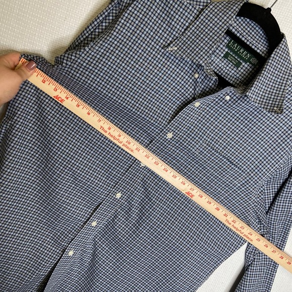 Lauren Ralph Lauren | Button Up 16‎ 1/2 34/35 No Iron - Picture 4 of 6
